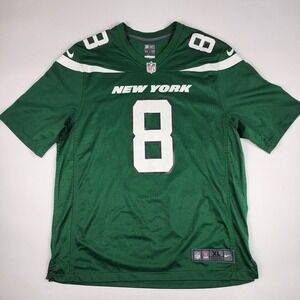 Nike New York Jets Jersey Mens XL Green #8 Moore Short Sleeves NFL On‎ Field